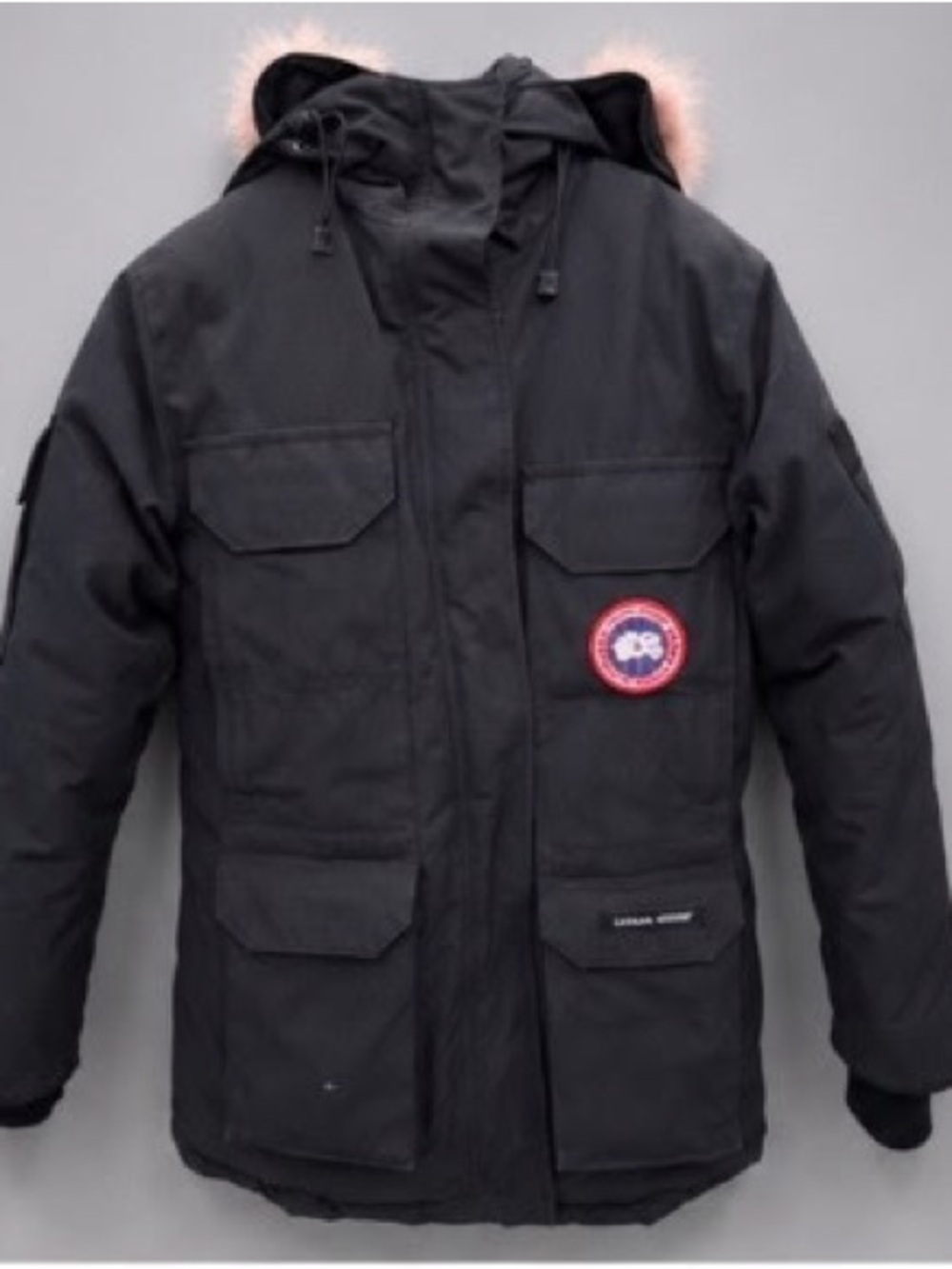 Canada Goose Black Parka with fur trim